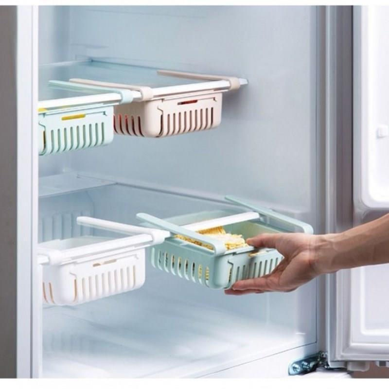 Retractable Refrigerator Storage Box Drawer