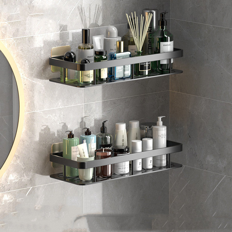 Sleek and Convenient Wall-Mounted Bathroom Shelf