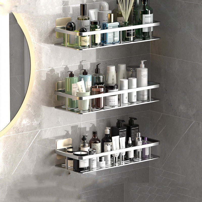 Sleek and Convenient Wall-Mounted Bathroom Shelf