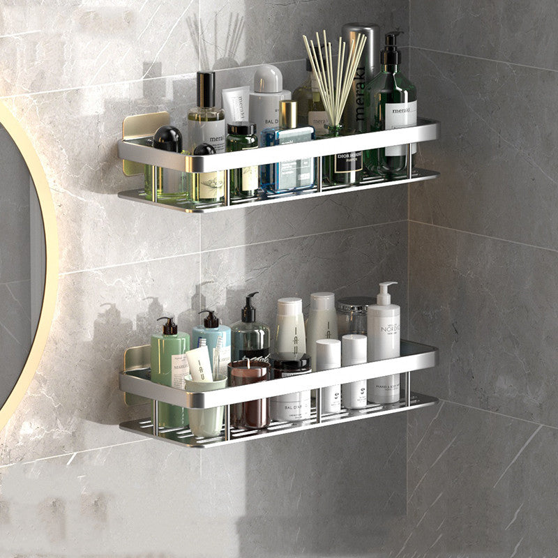 Sleek and Convenient Wall-Mounted Bathroom Shelf