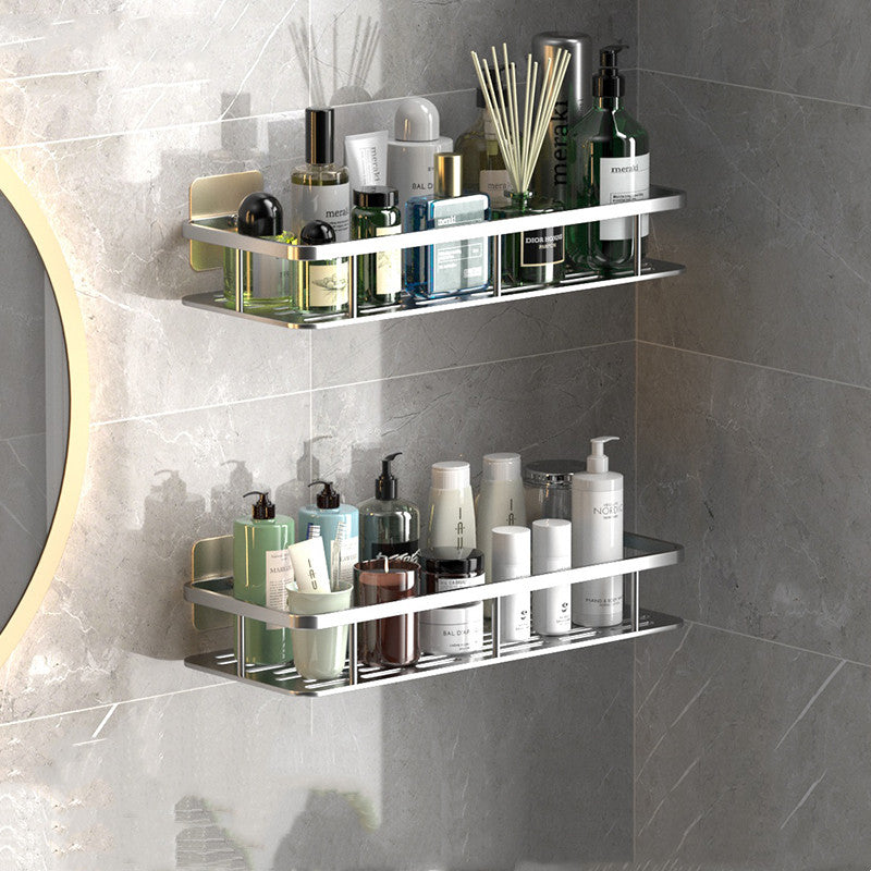 Sleek and Convenient Wall-Mounted Bathroom Shelf